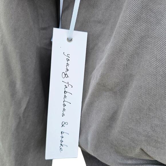 Young Fabulous & Broke Earhart Jacket Grey Size S NWT - Picture 9 of 11